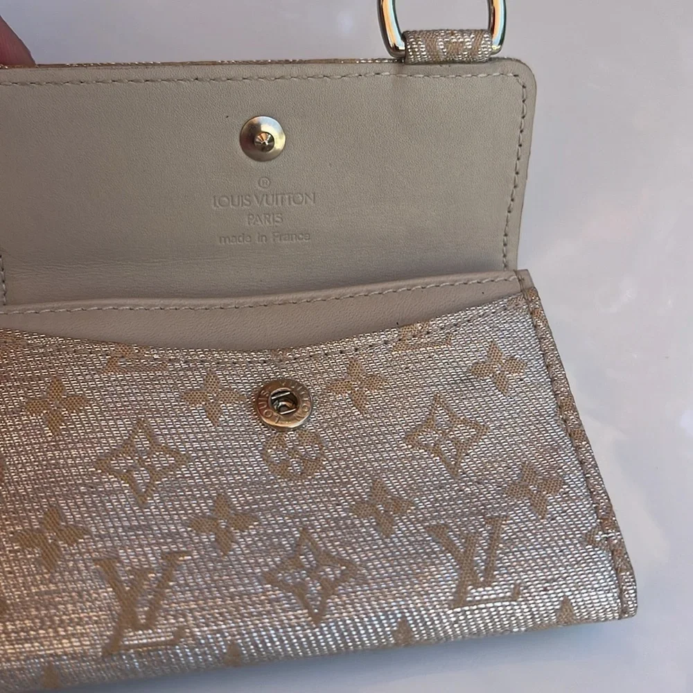 LOUIS VUITTON MINI LIN SHINE MONOGRAM WALLET
